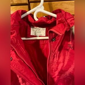 Elan Bold Red Women's Puffer Jacket